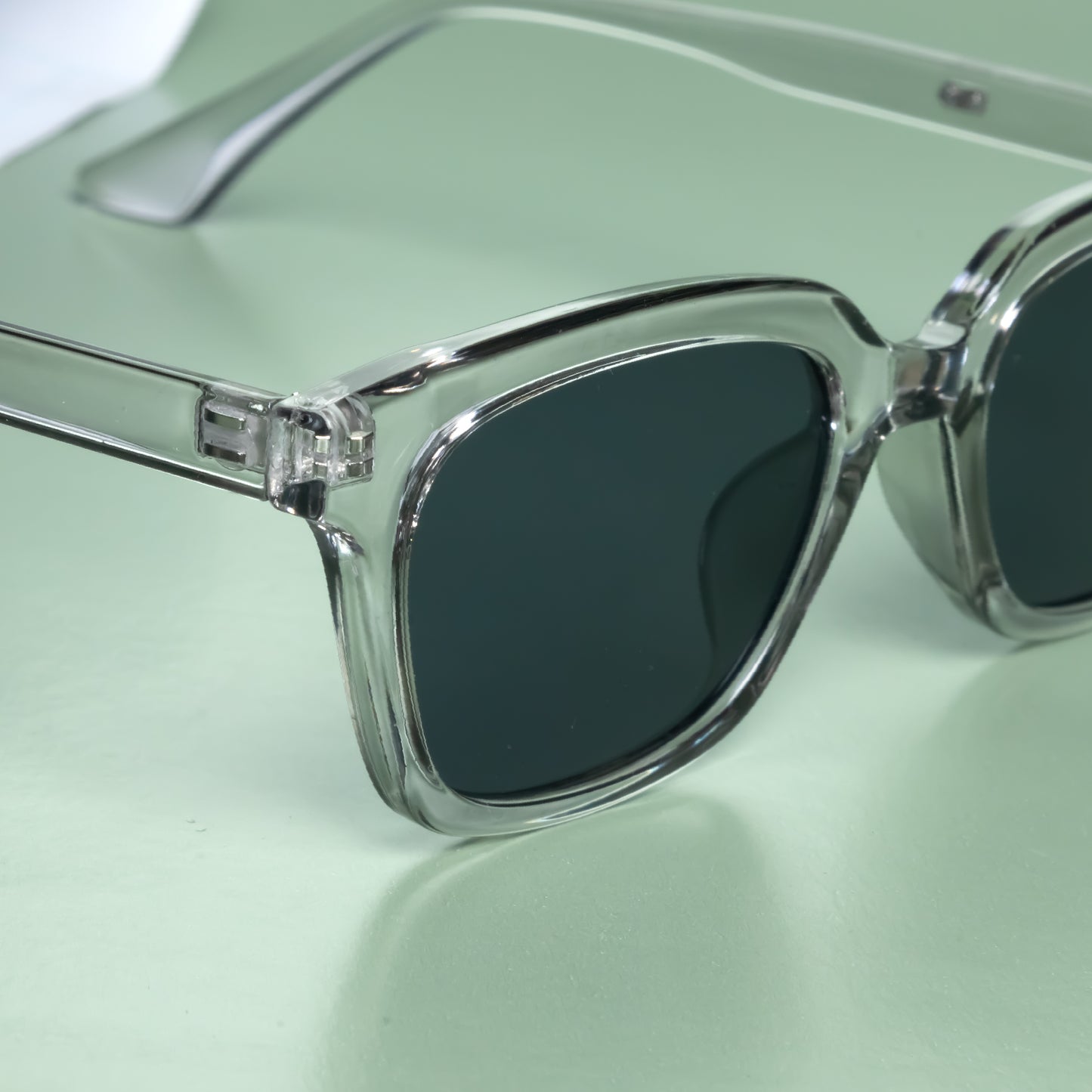 Marco Clear Black Rectangle Sunglasses