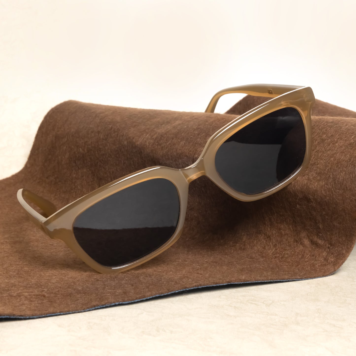 Marco Brown Black Rectangle Sunglasses