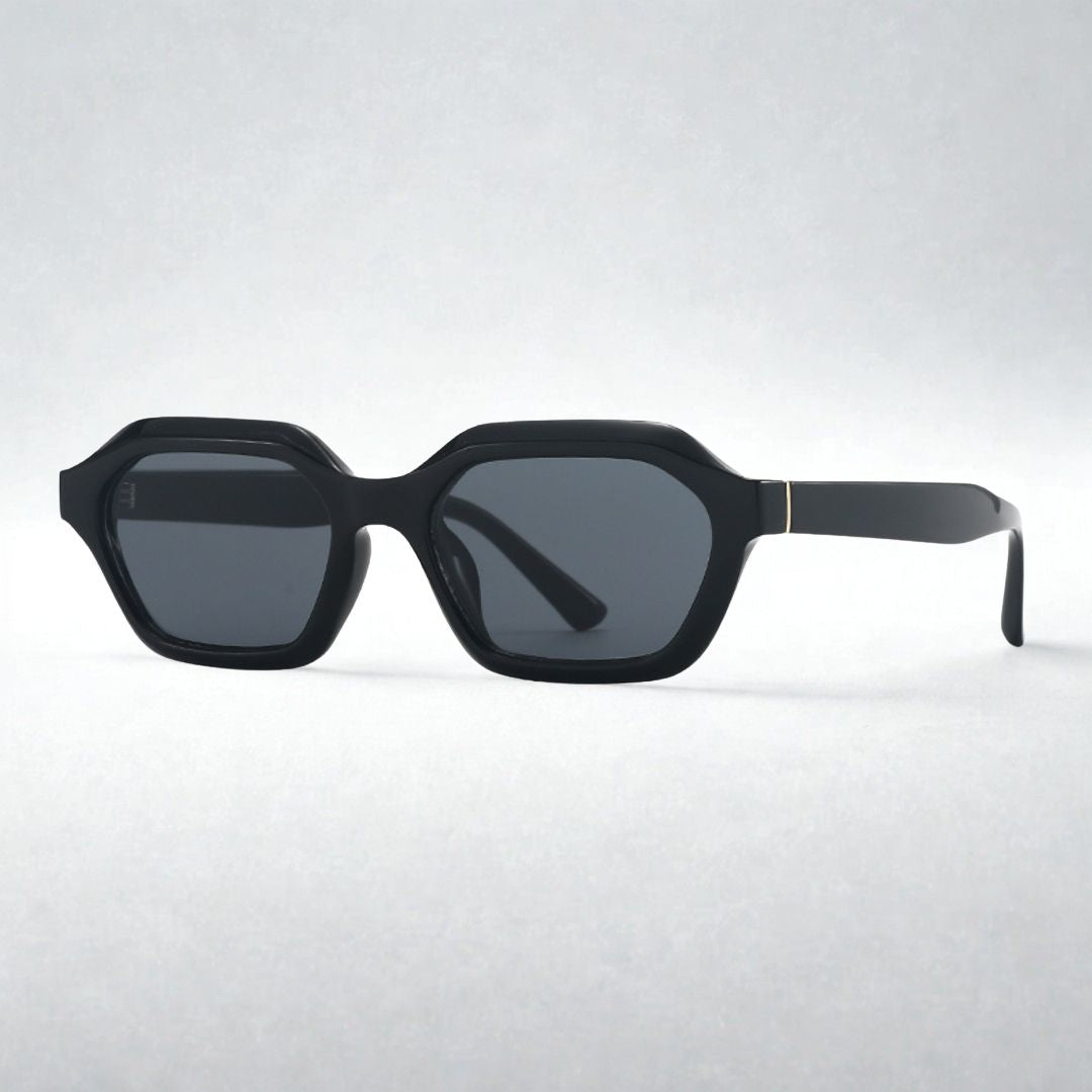 Stellan Full Black Retro Square Sunglasses
