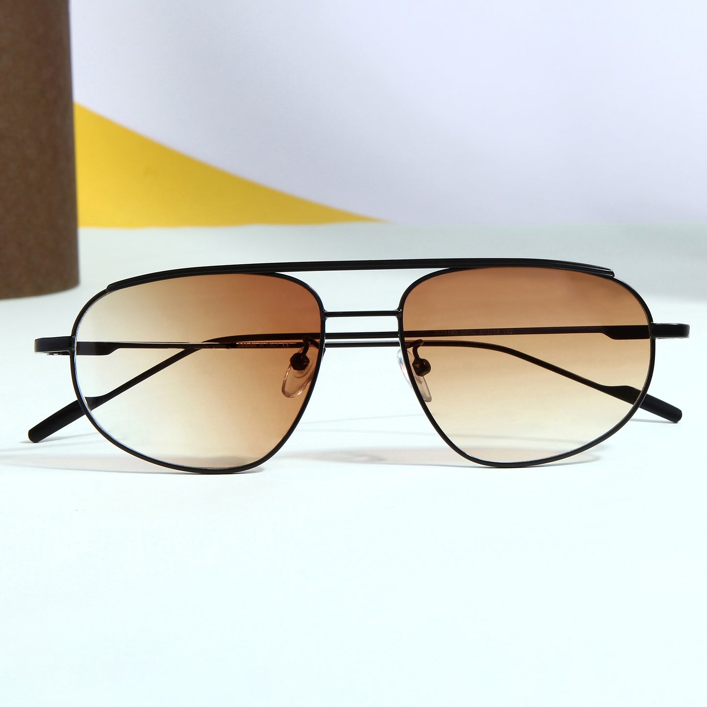 Black Brown Gradient Pilot Sunglasses