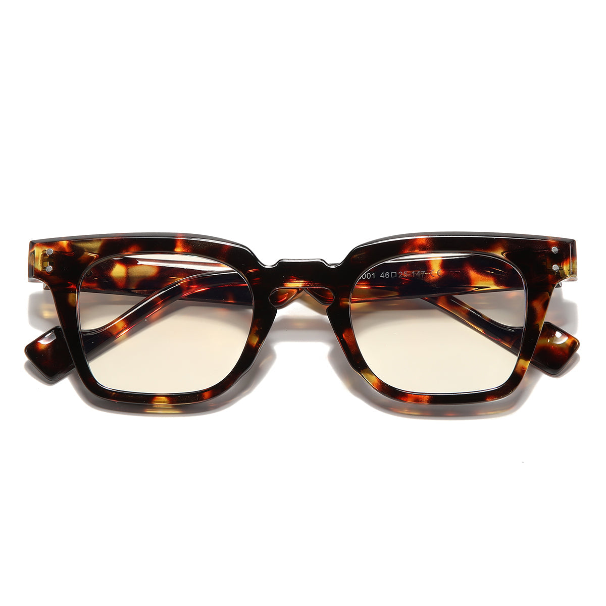 To. Brown Clear SZ 2001 Square Sunglasses
