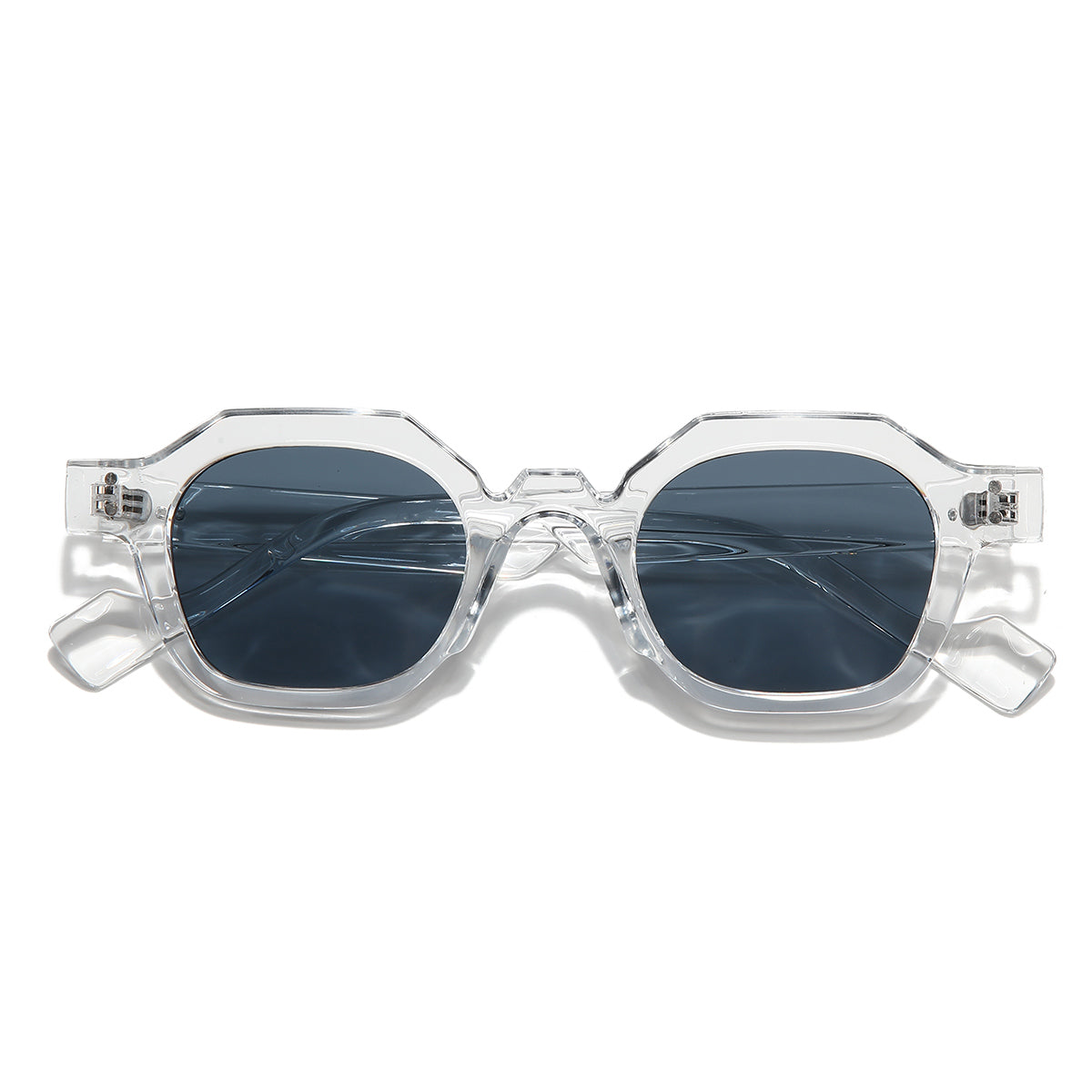Clear Black SZ 2002 Round Sunglasses