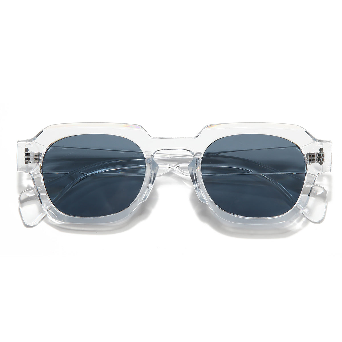Clear Black SZ 2004 Round Sunglasses