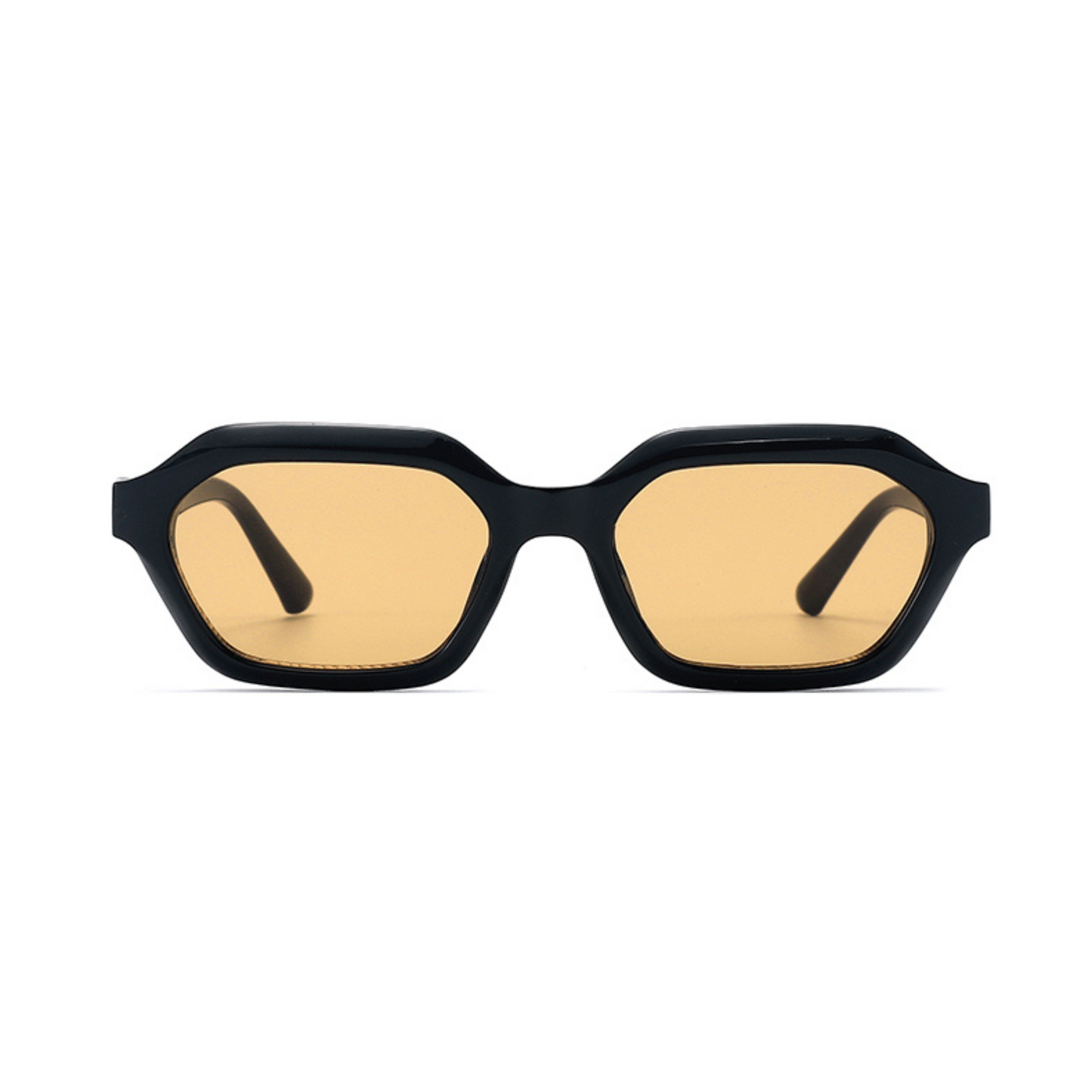 Stellan Black Brown Retro Square Sunglasses