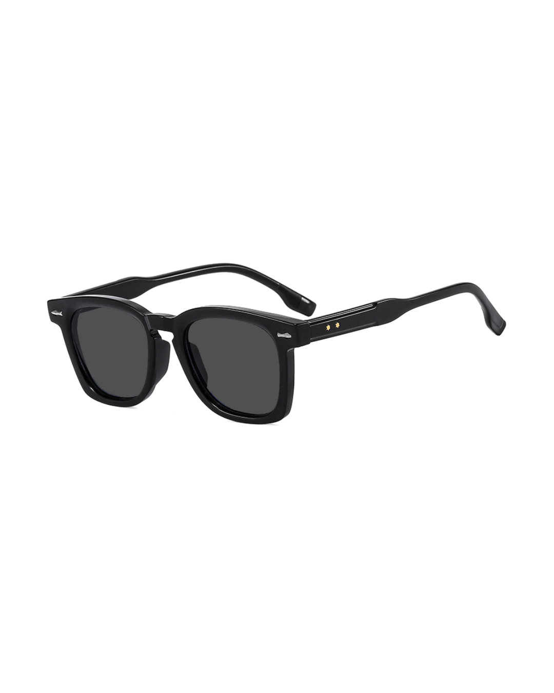 Michel Black Square Sunglasses