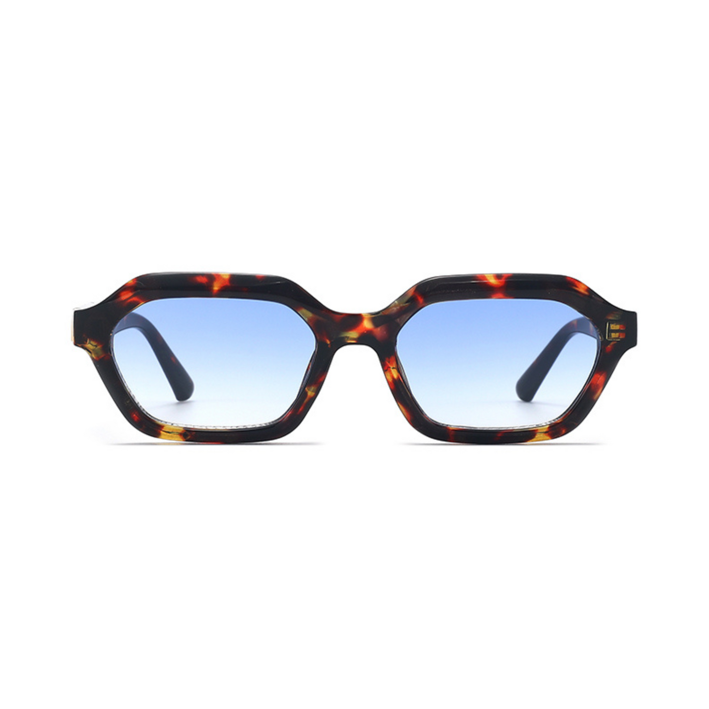Stellan Tortoise Blue Gradient Retro Square Sunglasses