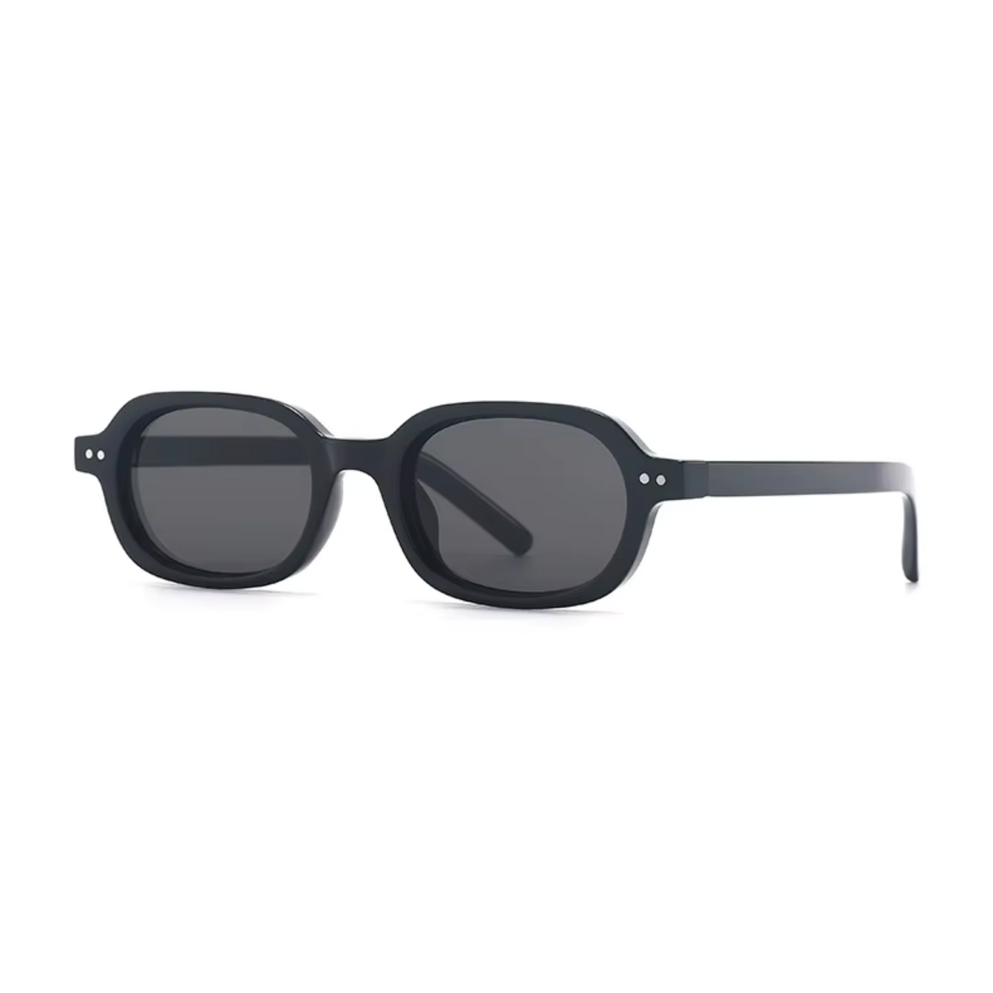 Korean V2 Full Black Rectangle Sunglasses