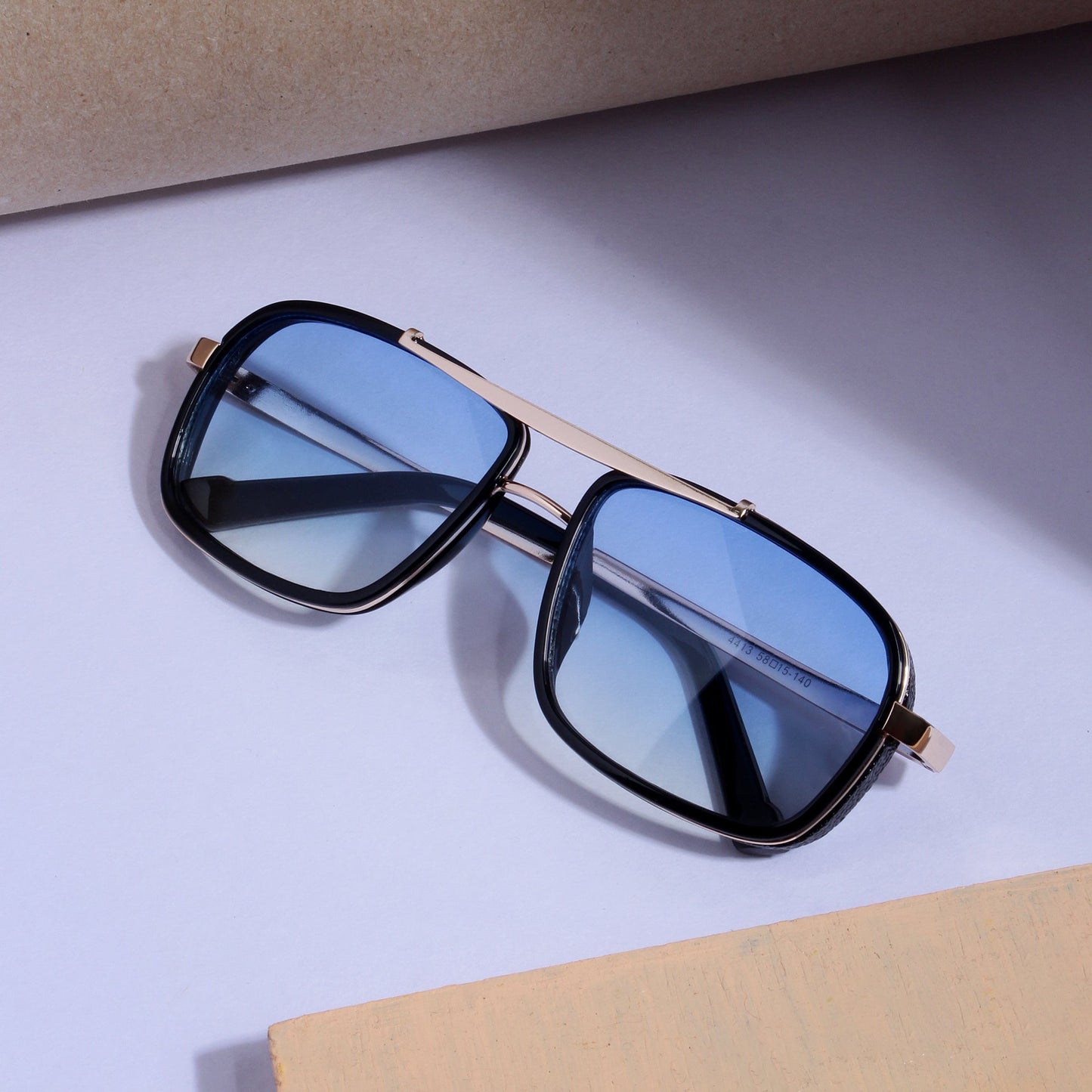 Wild Edition Gold Blue Sunglasses