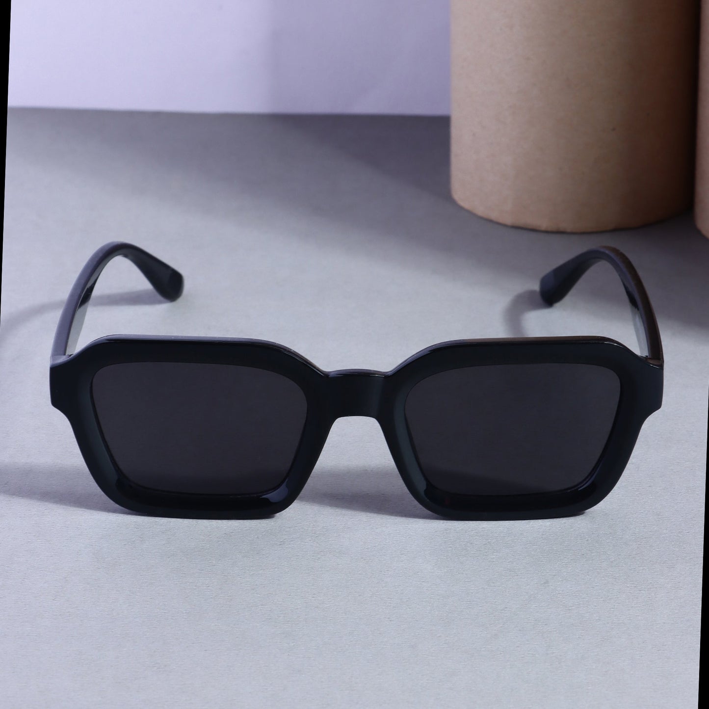 Hunter Full Black Square Sunglasses
