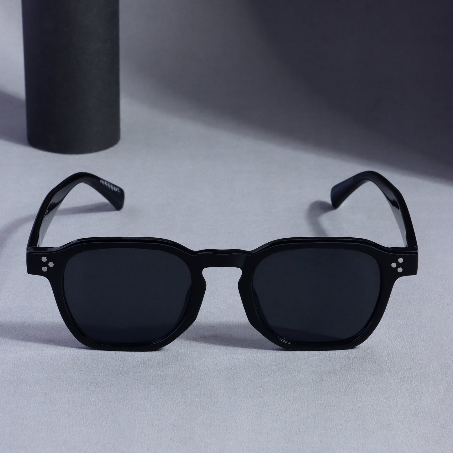 J-Bond Full Black Square Sunglasses