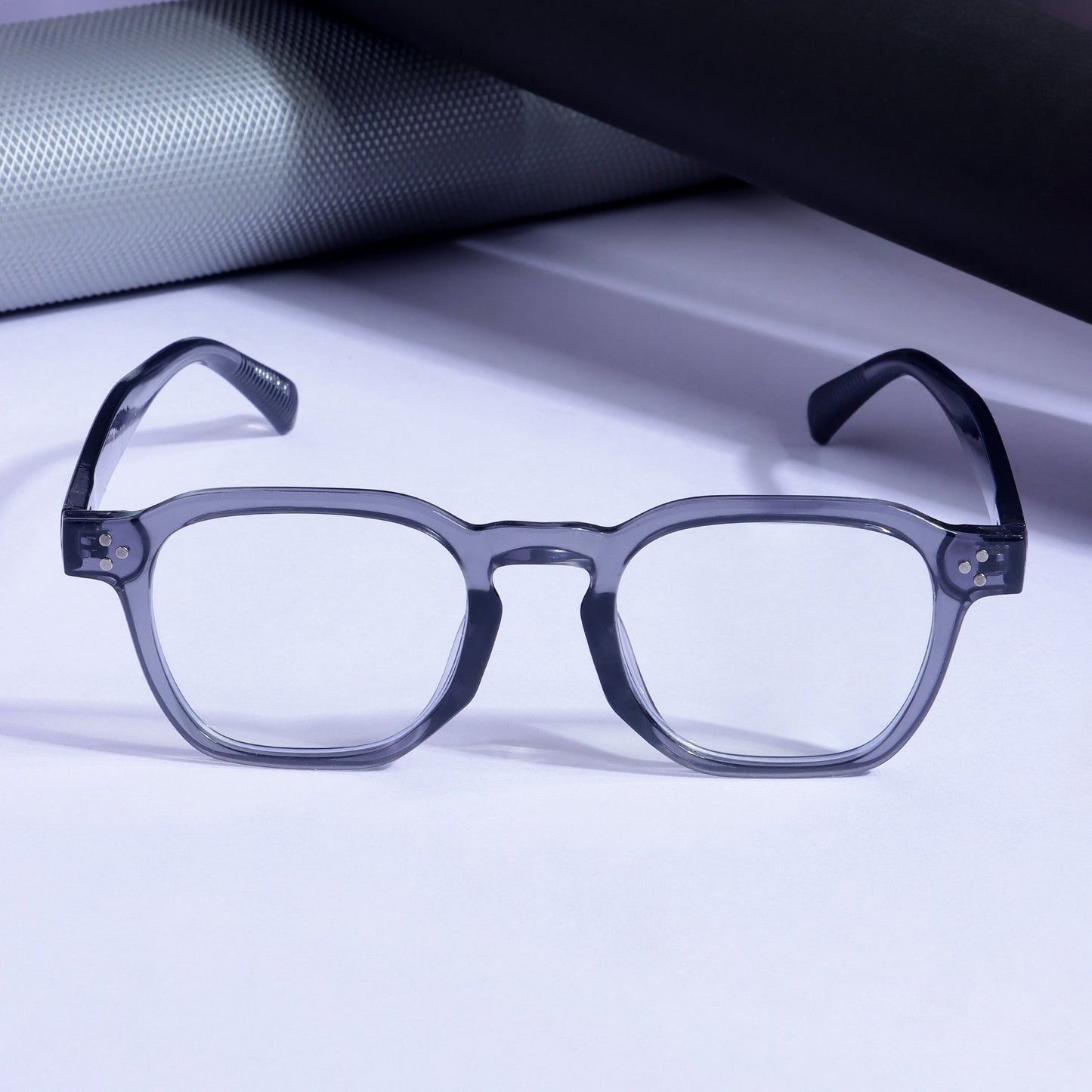 J-Bond Grey Clear Square Sunglasses