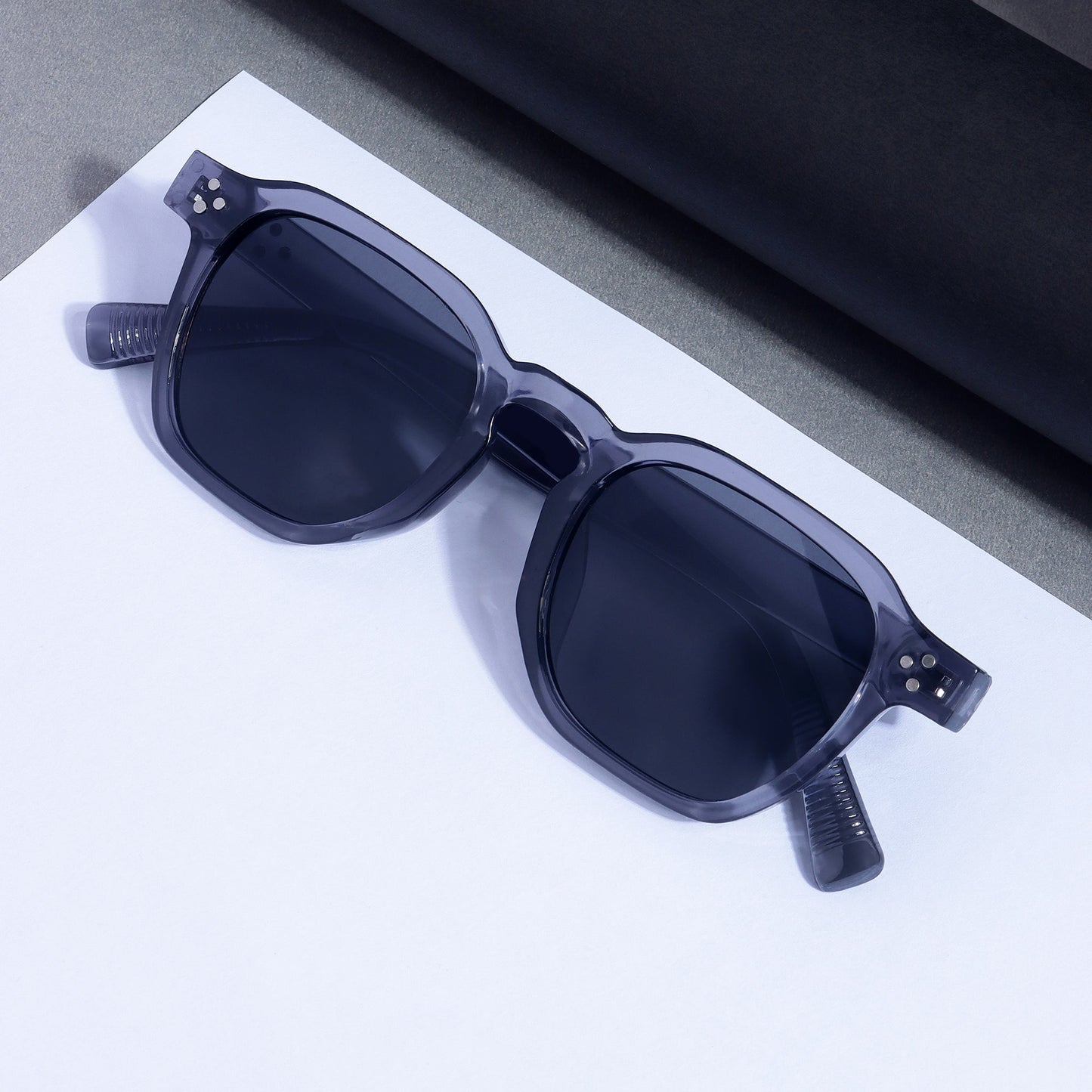 J-Bond Grey Black Square Sunglasses