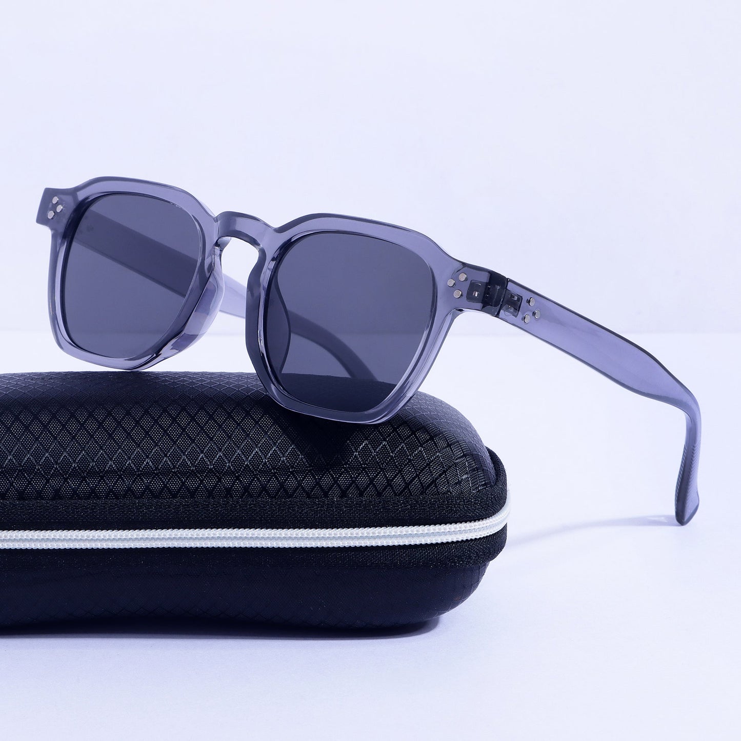 J-Bond Grey Black Square Sunglasses