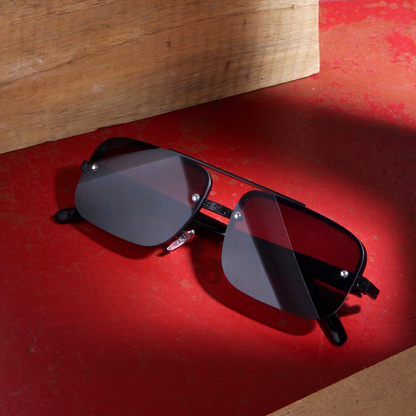 GG2317 Black Rectangle Sunglasses