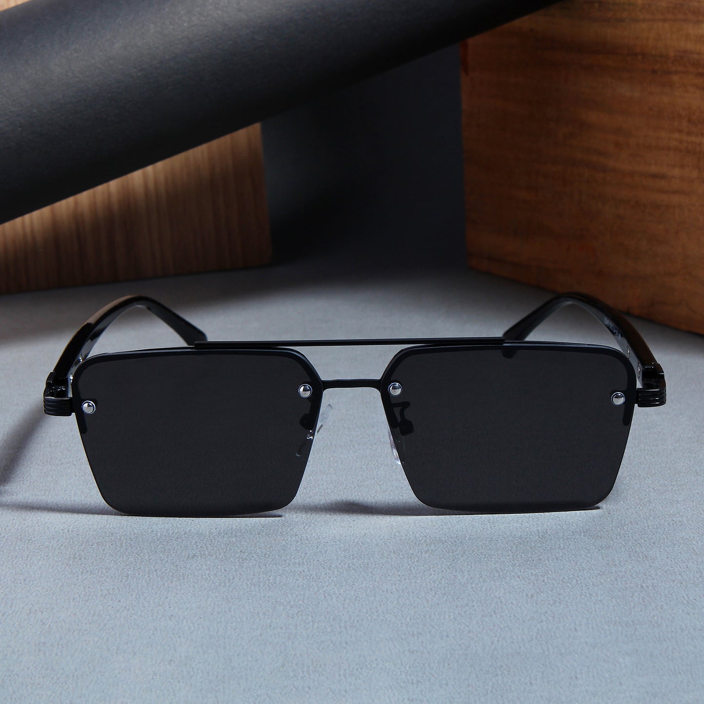 GG2349 Black Rectangle Sunglasses
