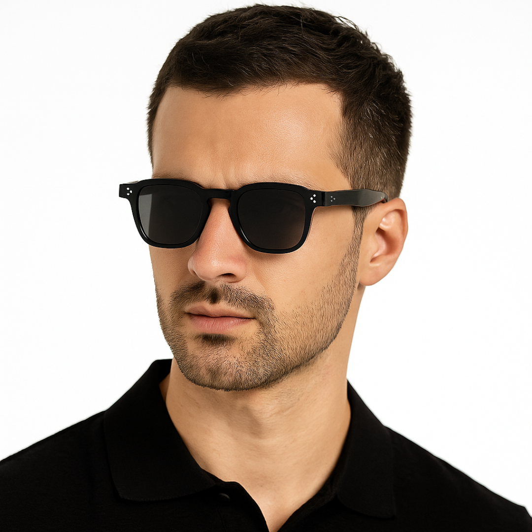 J-Bond Full Black Square Sunglasses