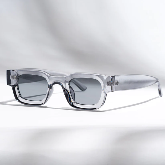 Vintage V1 Gray Clear Square Sunglasses