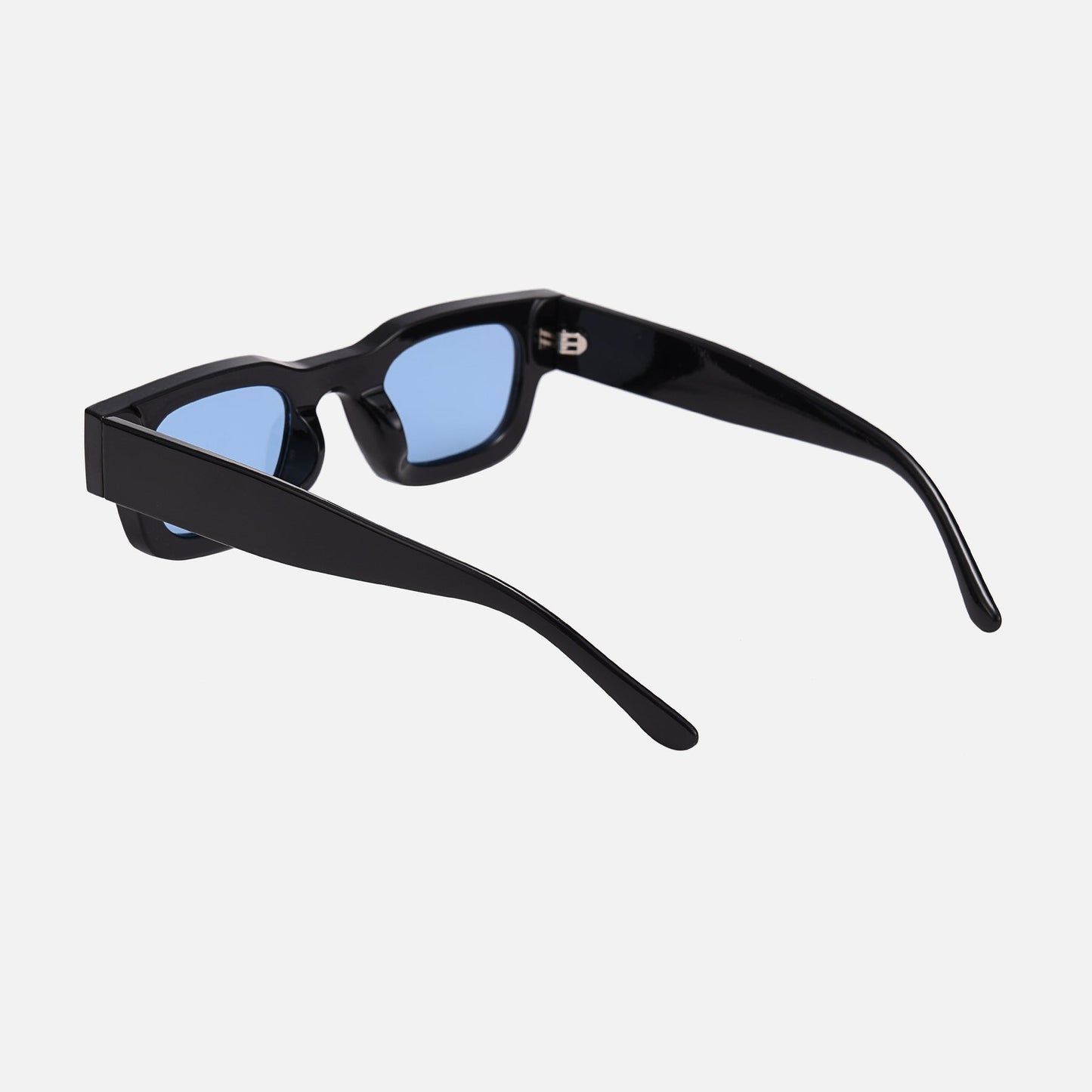 Vintage V1 Black Blue Square Sunglasses