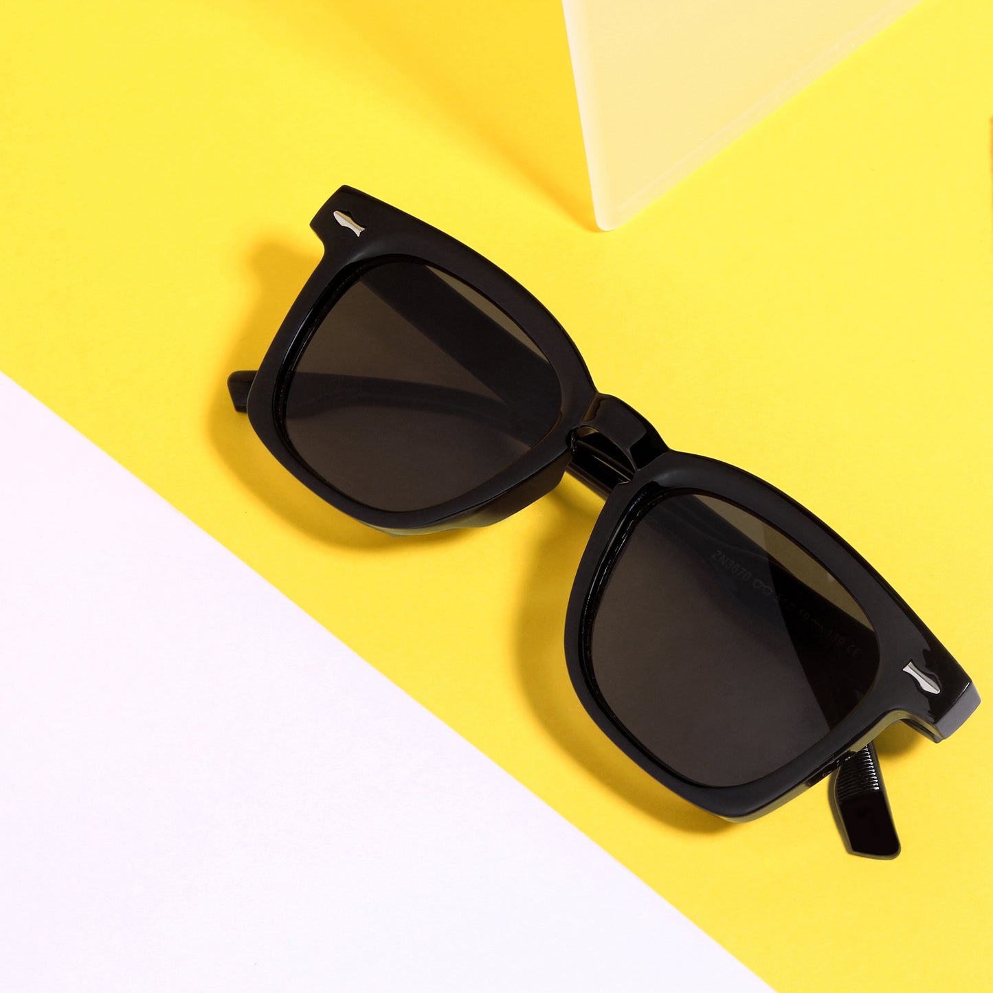 Michel Black Square Sunglasses