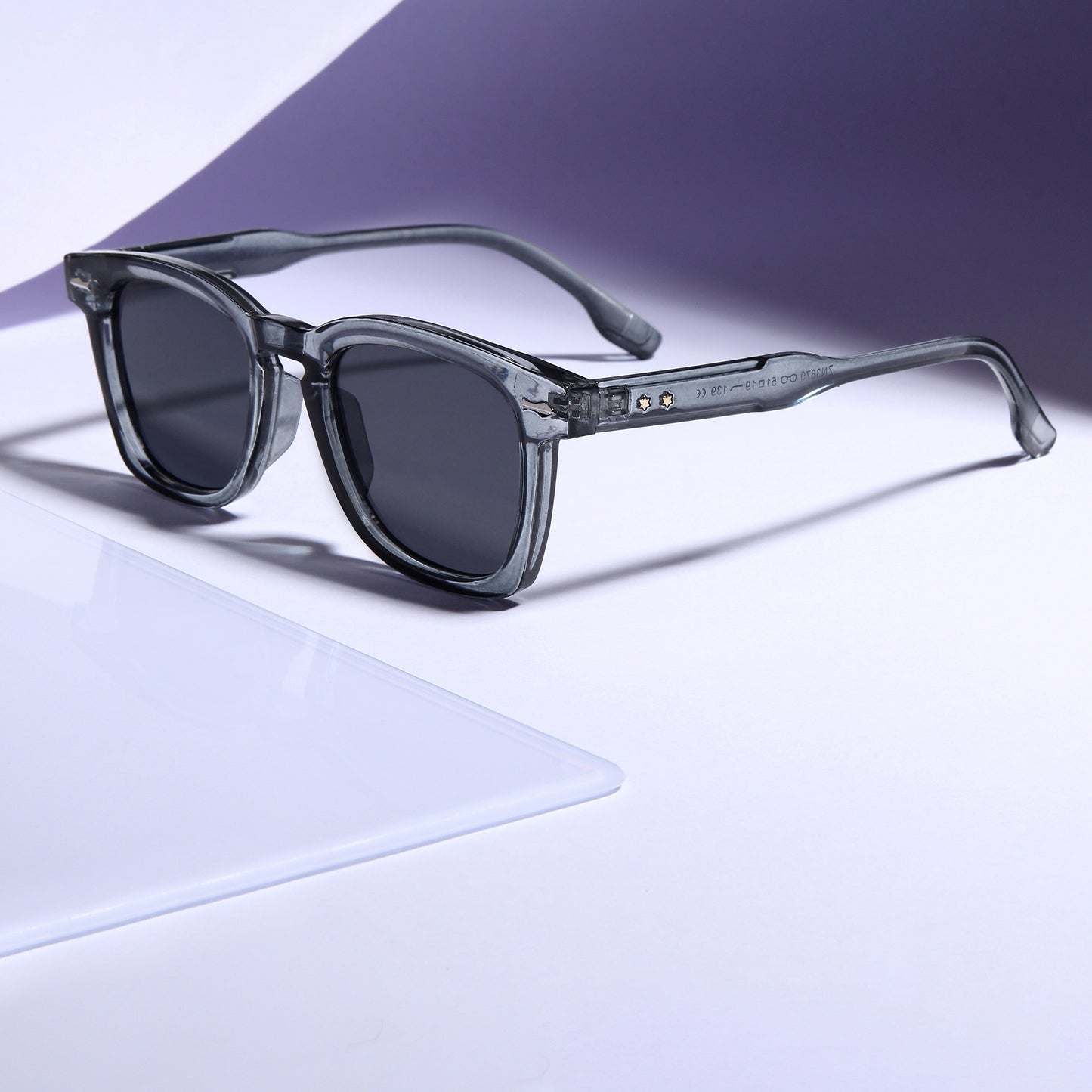 Michel Grey Black Square Sunglasses