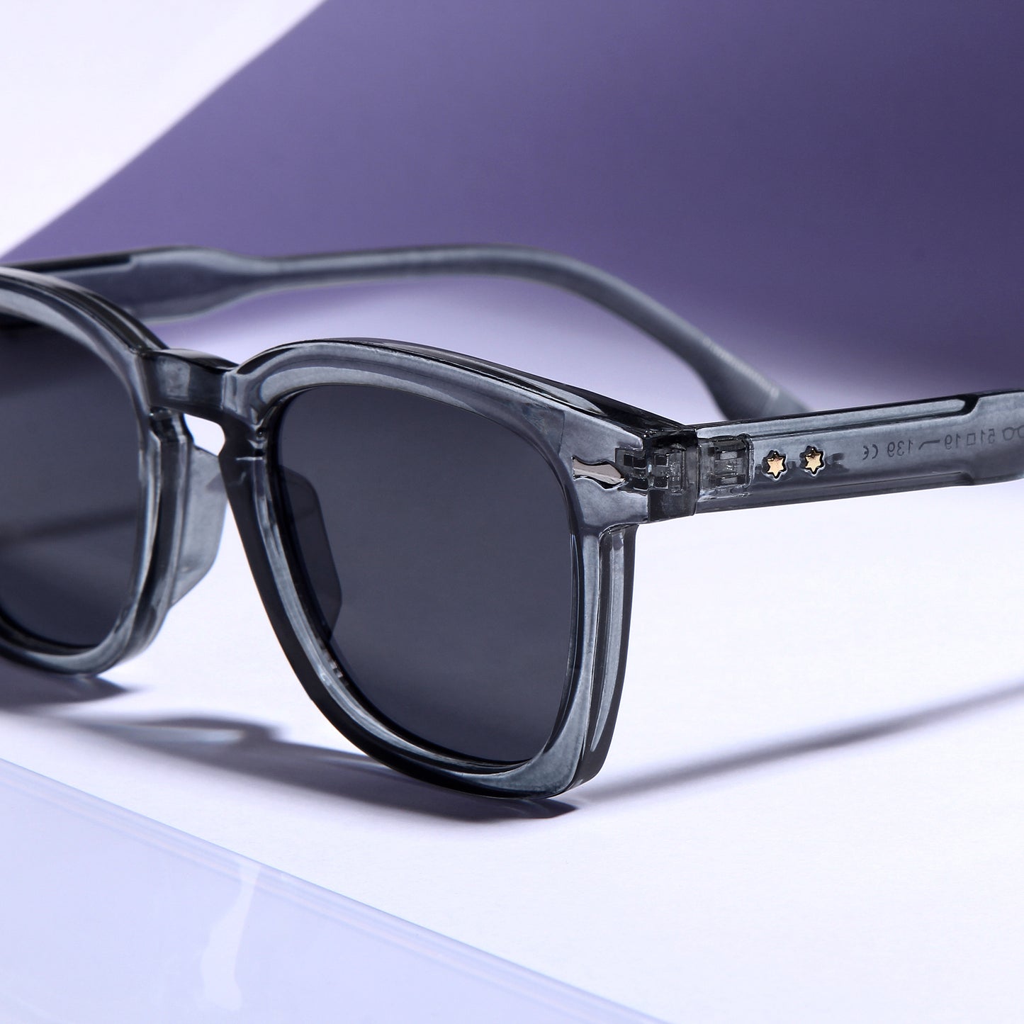 Michel Grey Black Square Sunglasses