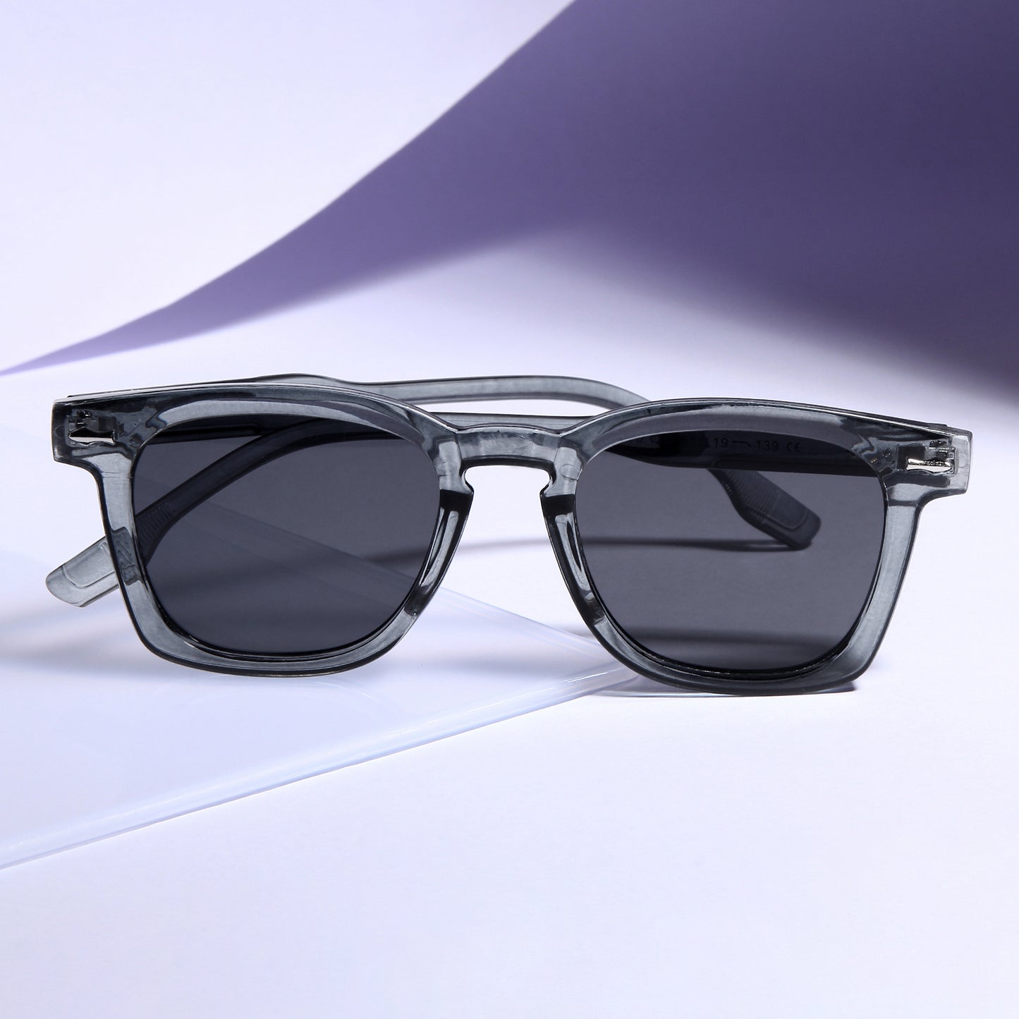 Michel Grey Black Square Sunglasses