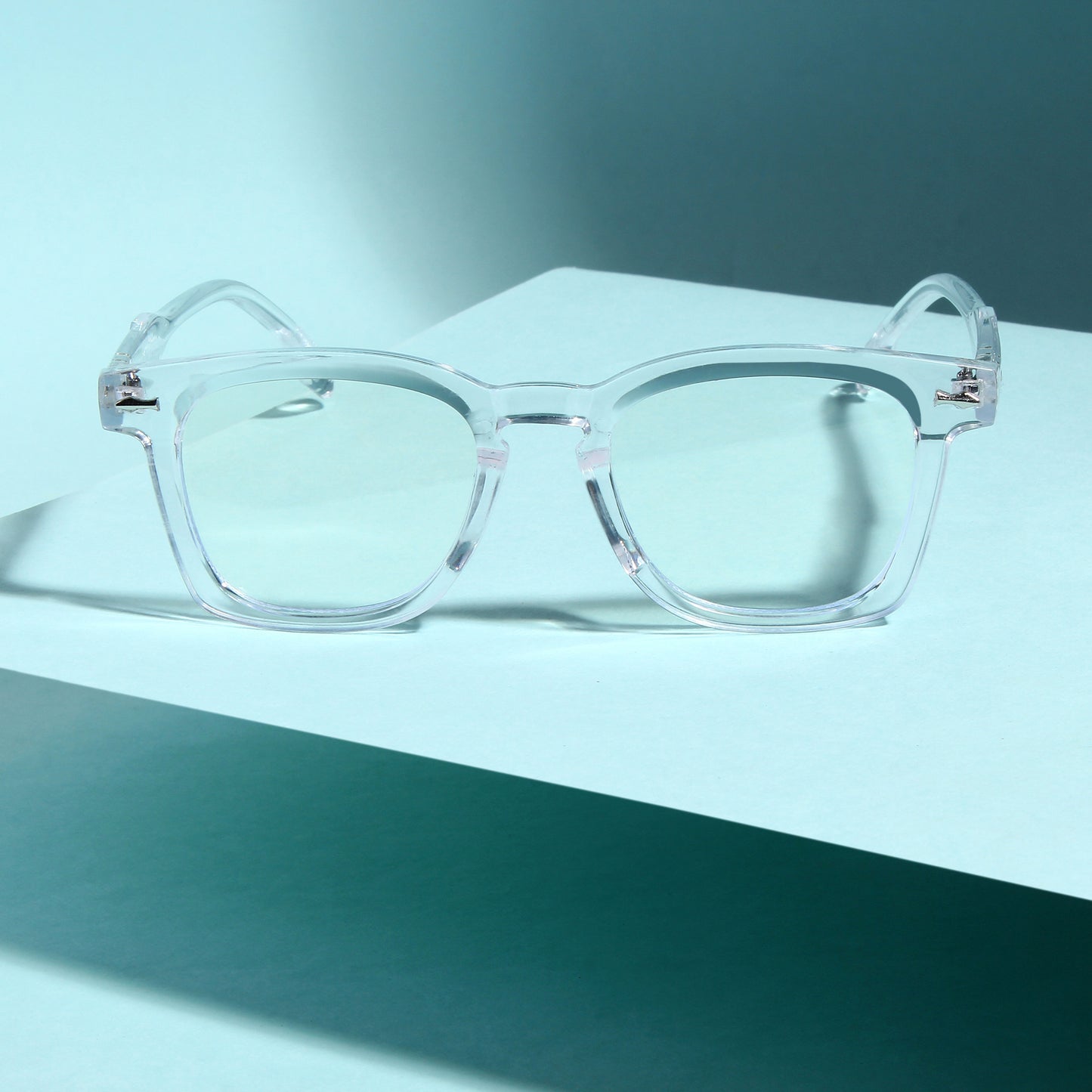 Michel Clear Square Sunglasses