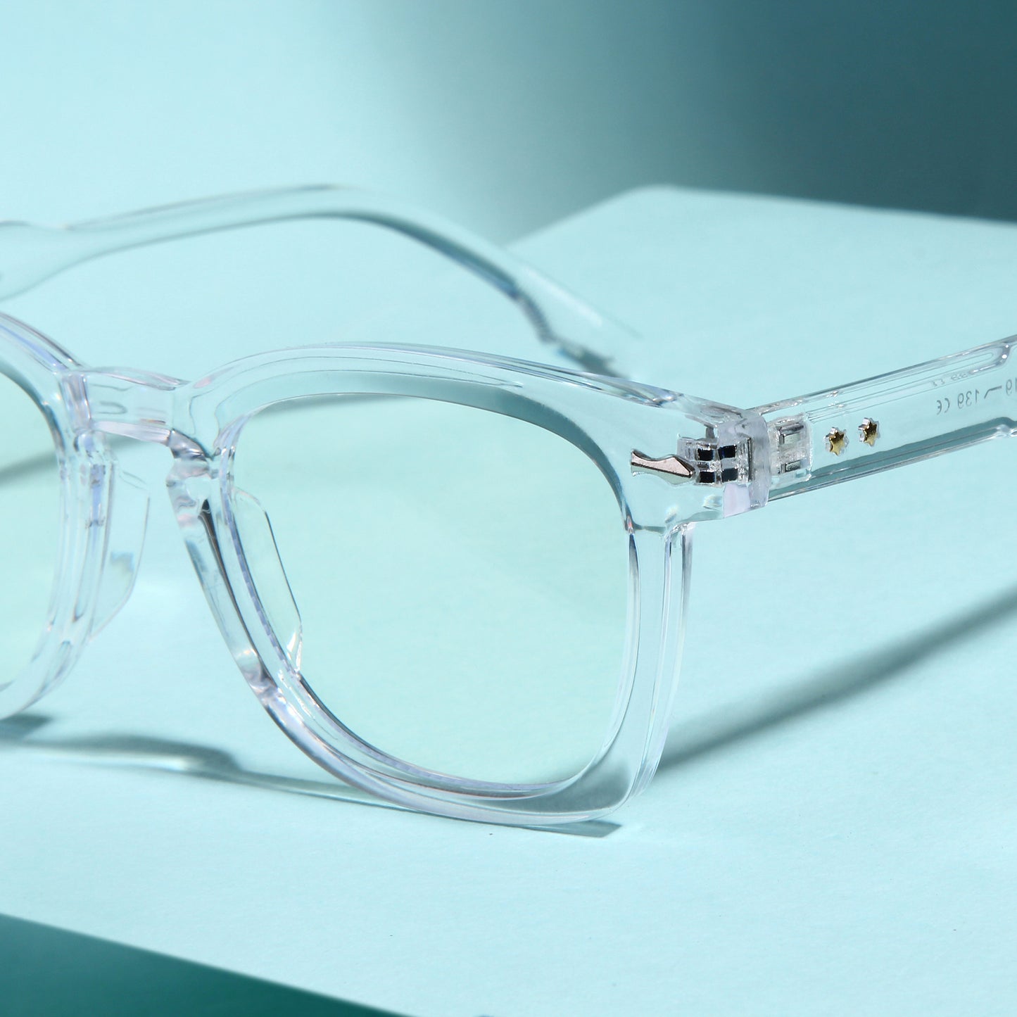 Michel Clear Square Sunglasses