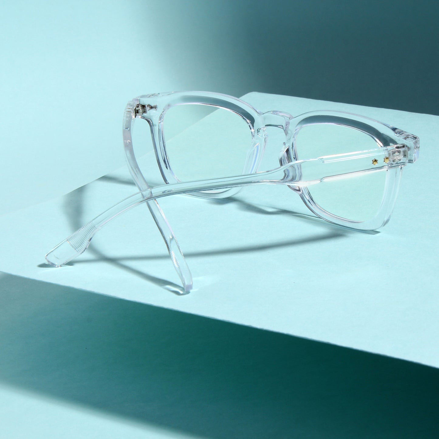 Michel Clear Square Sunglasses