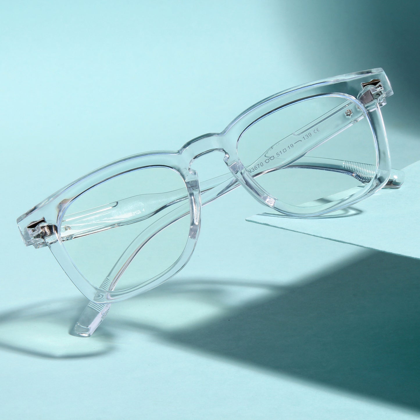 Michel Clear Square Sunglasses