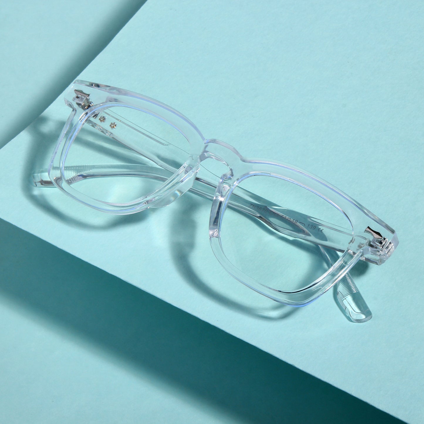 Michel Clear Square Sunglasses