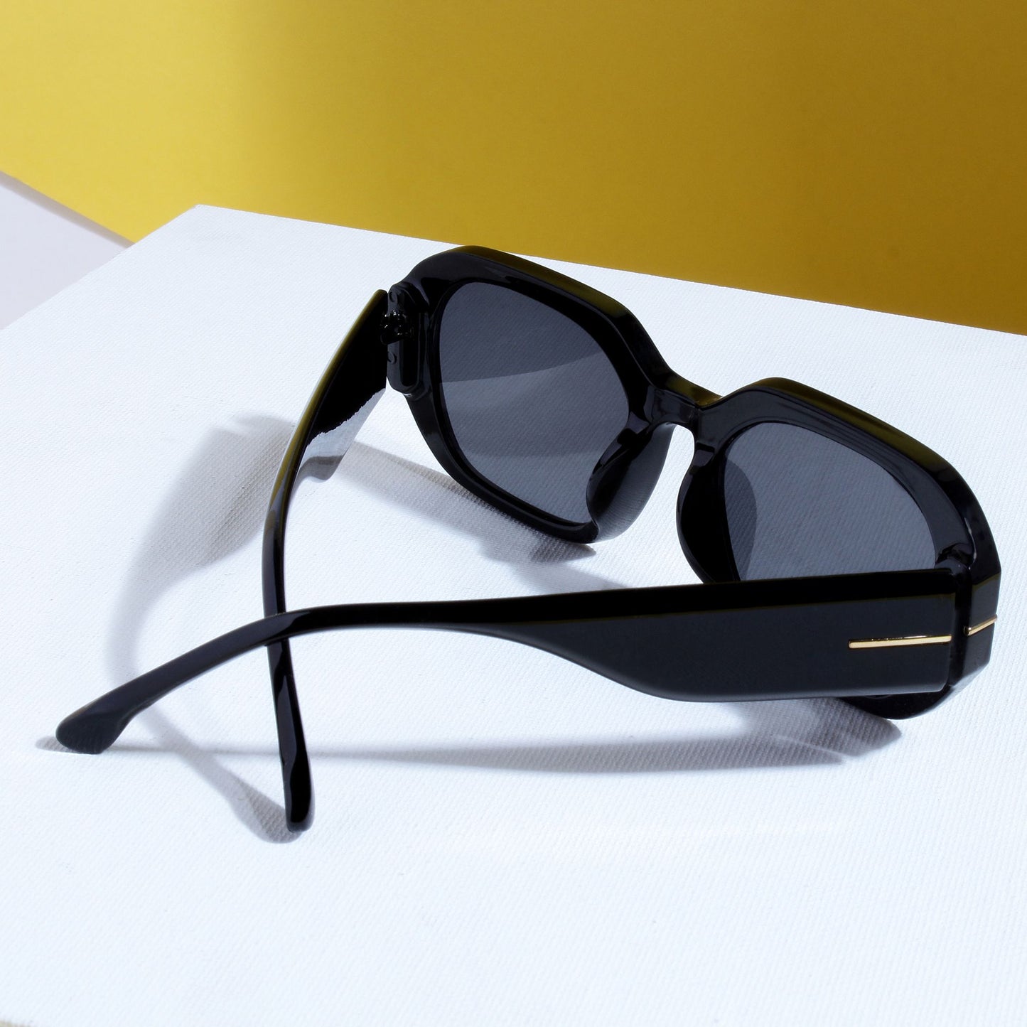 Striker Black Rectangle Sunglasses