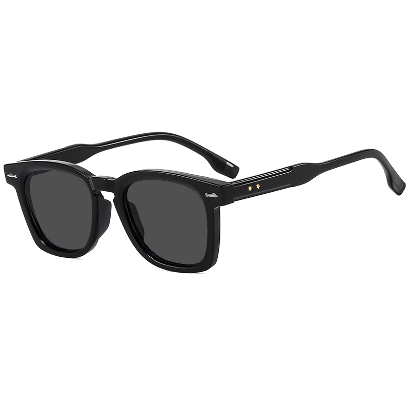 Michel Black Square Sunglasses