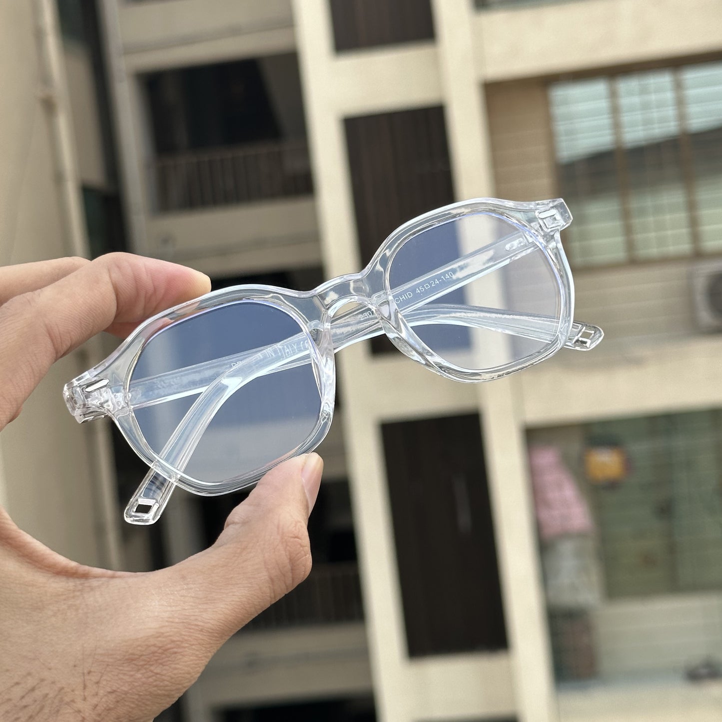 Orchid Clear Round Sunglasses