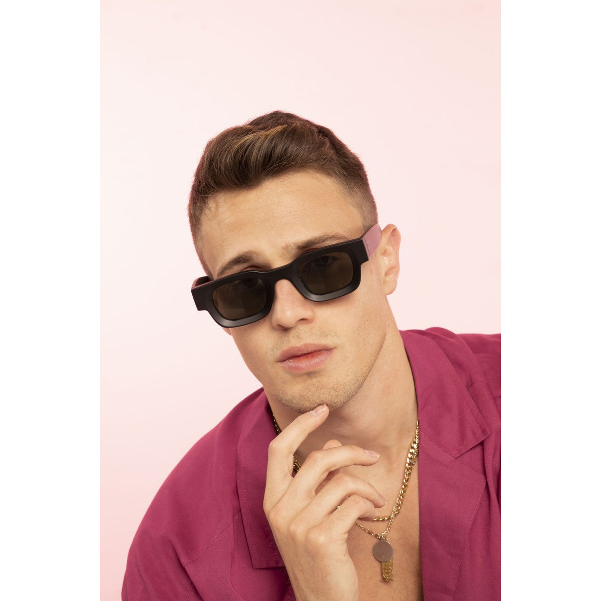 Vintage V1 Black Square Sunglasses