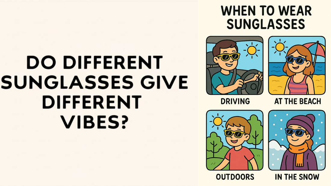 Do different sunglasses give different vibes?