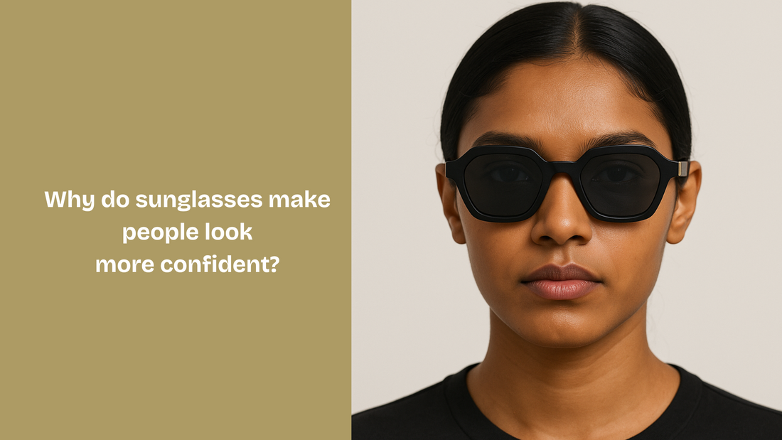 Why do sunglasses make people look more confident?