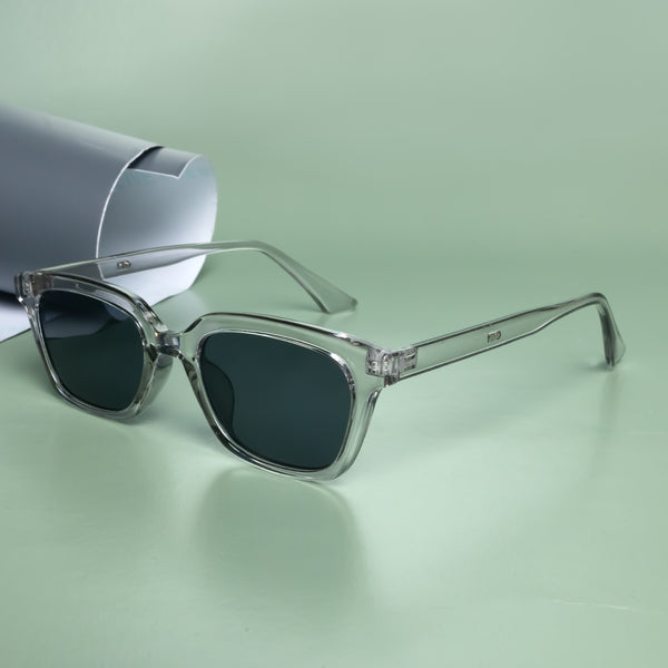 Marco Clear Black Rectangle Sunglasses