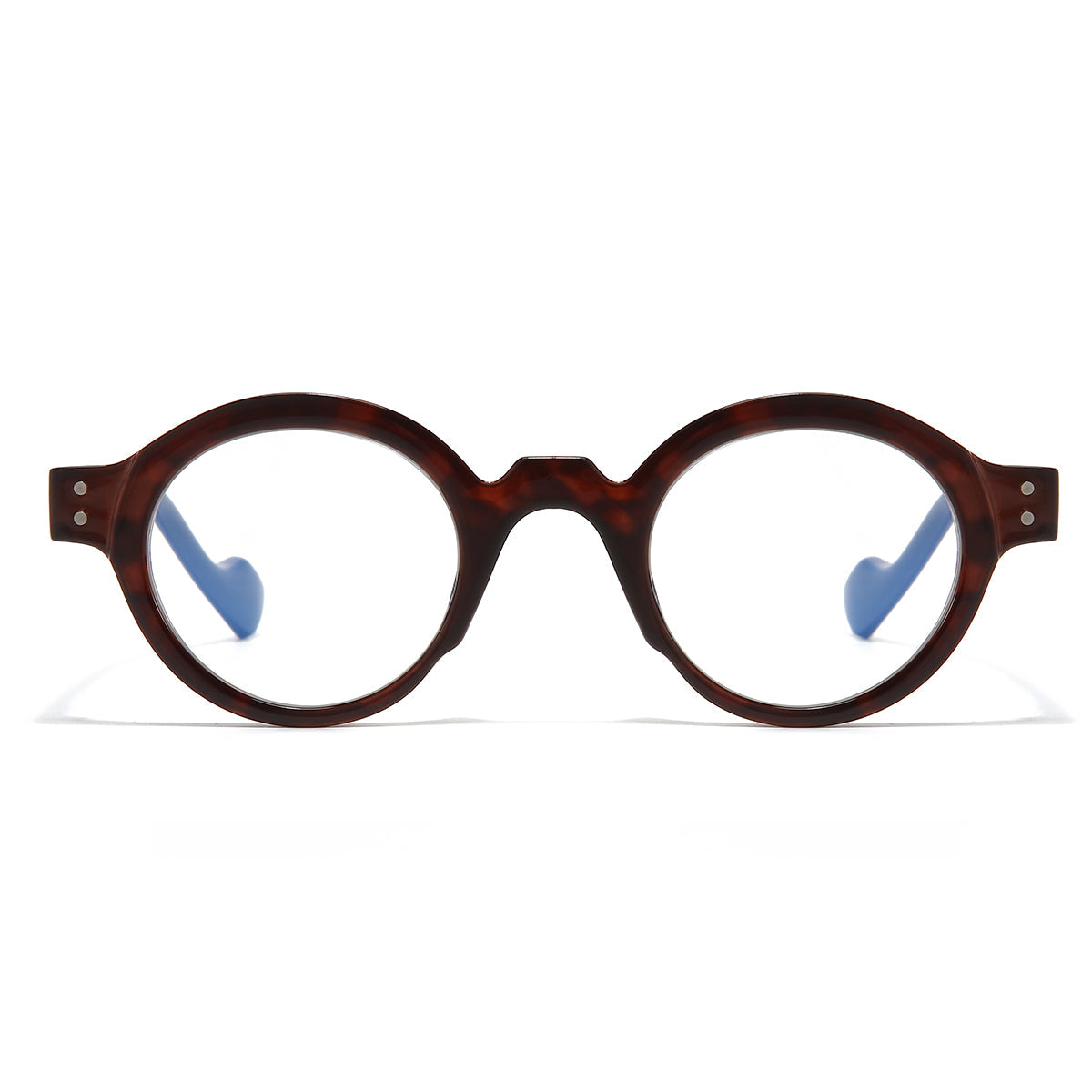 Blue Brown Clear SZ 2003 Round Sunglasses
