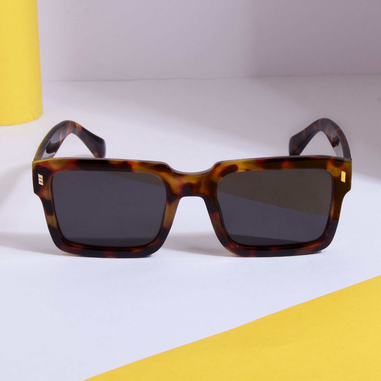 Sigma Tortoise Black Rectangle Sunglasses