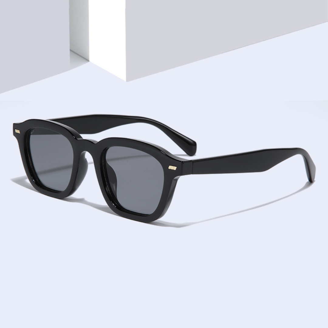 Spark Full Black Rectangle Sunglasses