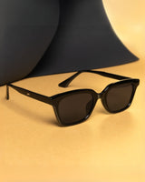 Marco Full Black Rectangle Sunglasses