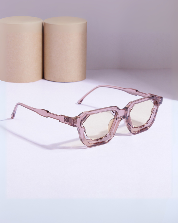 Crystal Full Brown Square Sunglasses