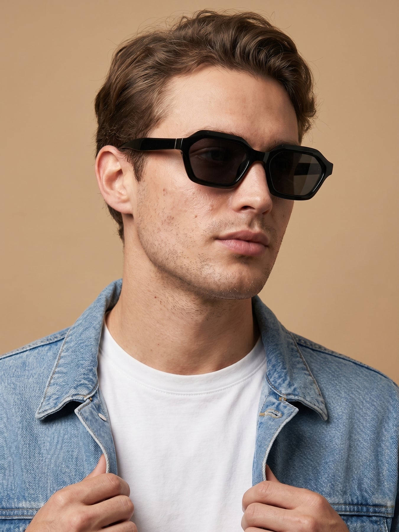 Stellan Full Black Retro Square Sunglasses