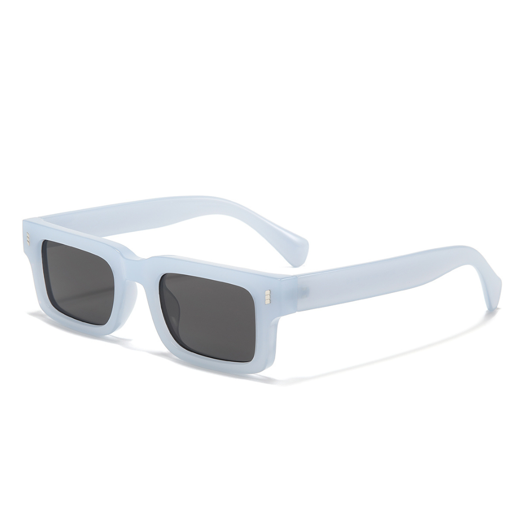Lucifer Blue Black Rectangle Sunglasses