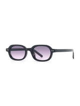 Korean V2 Black Purple Gradient Rectangle Sunglasses