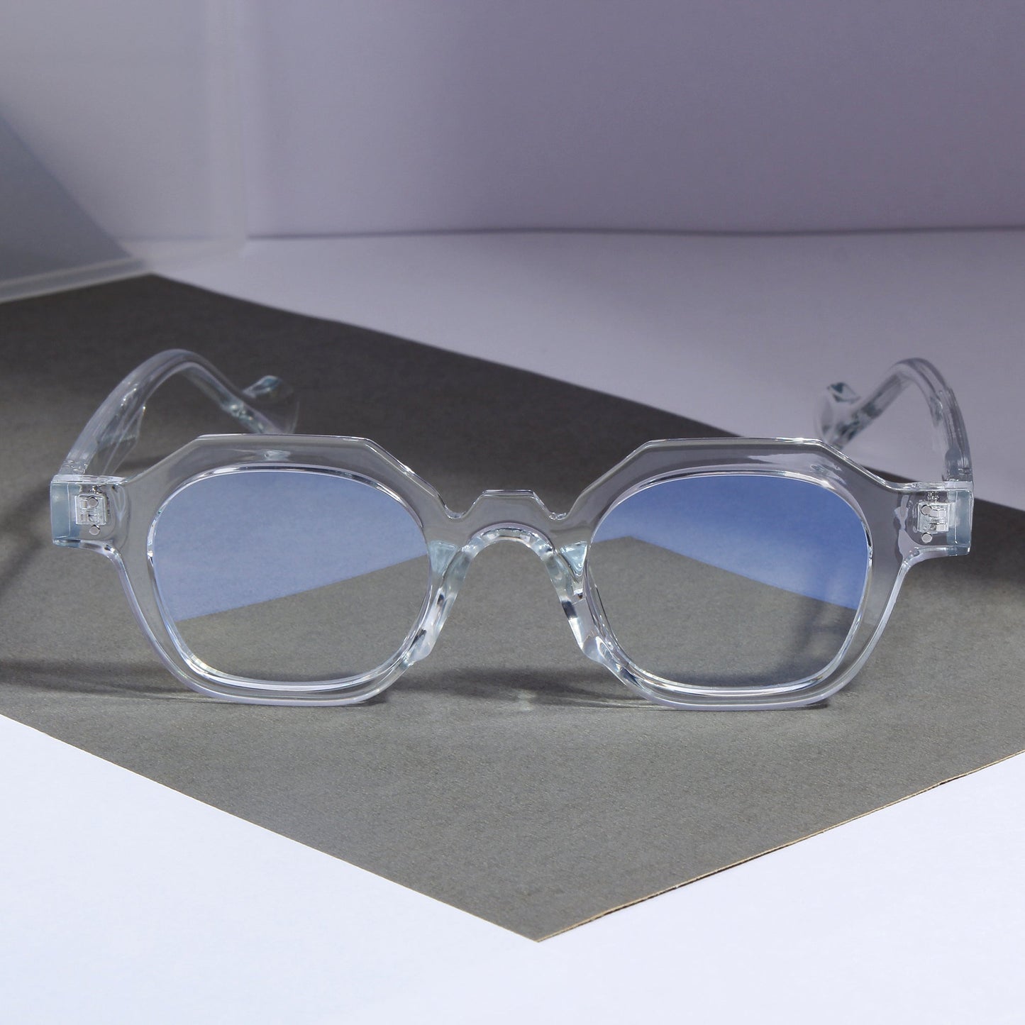 Clear SZ 2002 Round Sunglasses