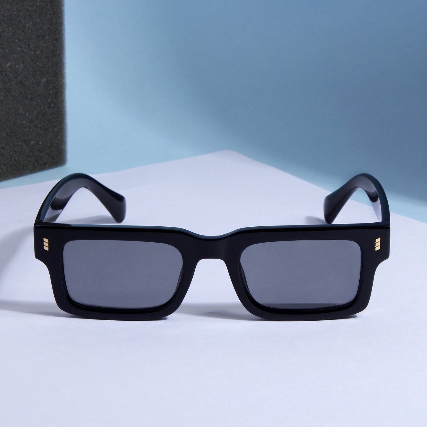 Lucifer Black Rectangle Sunglasses