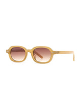 Korean V2 Orange Brown Gradient Rectangle Sunglasses