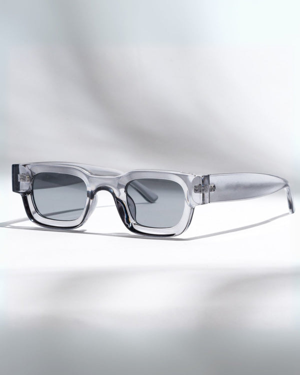 Vintage V1 Gray Black Square Sunglasses